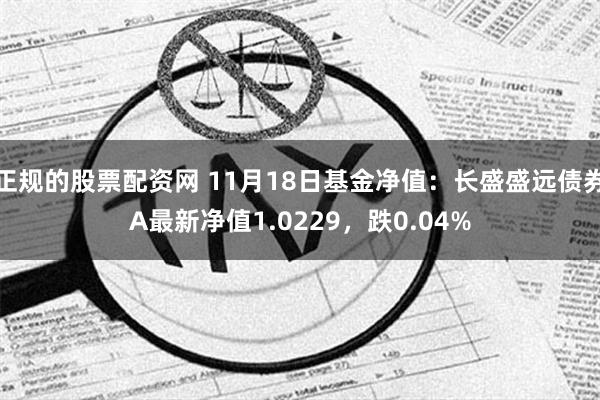 正规的股票配资网 11月18日基金净值：长盛盛远债券A最新净值1.0229，跌0.04%